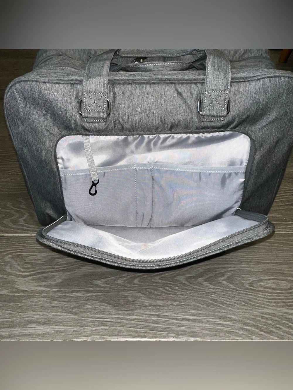 BAGSMART Weekender Bag Unisex Adults Large Gray Travel Duffel Overnight Bag